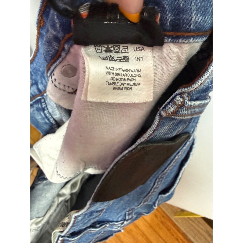 Harley Davidson Mens Straight Leg Relaxed Fit Medium Wash Blue Denim Jeans 36x31 - Picture 9 of 10